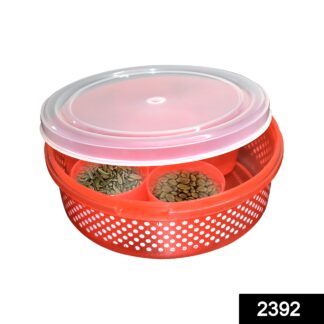2392 Plastic Round Spice Box / Masala Dabba - Your Brand