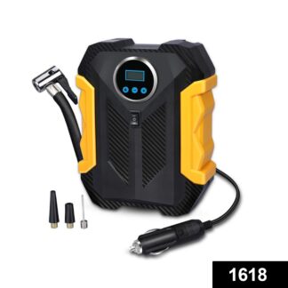 1618 Portable Electric Car Air Compressor Pump for Car and Bike Tyre - Your Brand