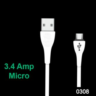 0308 Premium Super Fast Charging 3.4 Amp Micro USB Data and Charging Cable - Your Brand