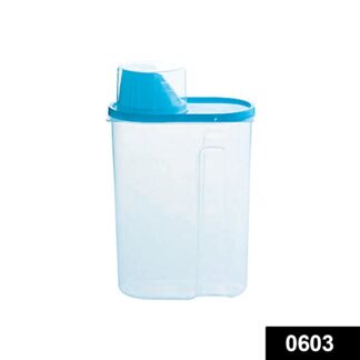 0603 Cereal Storage Container With Measuring Cup For Kitchen Storage (3 units) - Your Brand