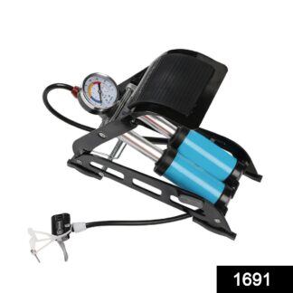 1691 Portable High Pressure Foot Air Pump Compressor for Car and Bike - Your Brand