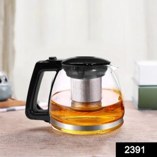 2391 Glass Kettle/Teapot with Stainless Steel Infuser & Lid - Your Brand