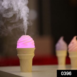 0396 Ice Cream Design LED Humidifier for Freshening Air & Fragrance (Multicoloured) - Your Brand