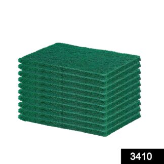 3410 Scrub Sponge Cleaning Pads Aqua Green  10PCS - Your Brand