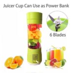 0133 Portable USB Electric Juicer - 6 Blades (Protein Shaker) - Your Brand