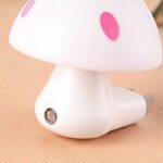 0254 Automatic Night Sensor Mushroom Lamp (0.2 watt, Multicolour) - Your Brand