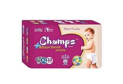 0957 Premium Champs High Absorbent Pant Style Diaper Extra Large(XL) Size, 46 Pieces (957_XLarge_46) - Your Brand