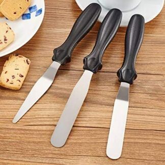 1126 Multi-function Cake Icing Spatula Knife - Set of 3 Pieces - Your Brand