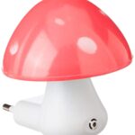 0254 Automatic Night Sensor Mushroom Lamp (0.2 watt, Multicolour) - Your Brand