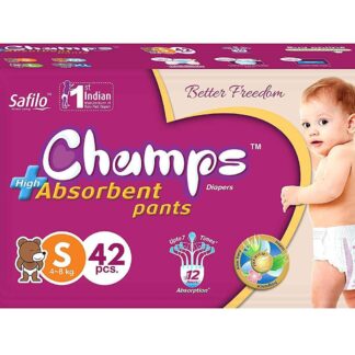 0950 Premium Champs High Absorbent Pant Style Diaper Small Size, 42 Pieces (950_Small_42) - Your Brand