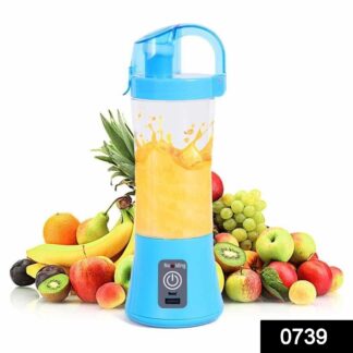0739 Portable Blender Juicer Cup USB Rechargeable Electric Automatic Vegetable Juicer Cup Lemon Orange Maker Mixer Bottle Drop 380ml - Your Brand