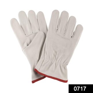 0717 Hand Gloves Leather Split 1 Pair - Your Brand