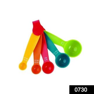 0730 Plastic Measuring Spoons - Set of 5 - Your Brand