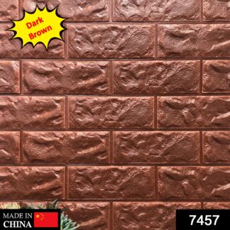 7457 Dark Brown 3D Wall Decor Used Over Walls For Better Texture And Decorated Look. freeshipping yourbrand