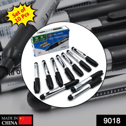 9018 10 Pc Black Marker used in all kinds of school, college and official places for studies and teaching among the students. yourbrand